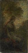 Henri Fantin-Latour Young Woman under a Tree at Sunset, Called oil painting
